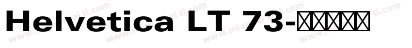 Helvetica LT 73字体转换